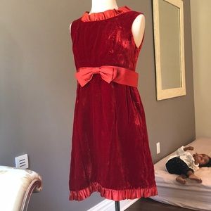 Vintage red velvet dress!